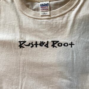 Gildan heavyweight 90s 2000s Rusted Root Logo Band Tee